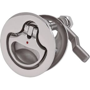 Boat Cam Latch, Marine Grade 316 Stainless Steel Adjustable Compression Latch with Red Dot Indicator for Boat Yacht RV Cabin Door, 2.05in Hole Diameter, 2.625in Tongue Outer in Kuwait