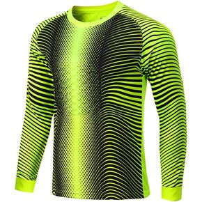 Kids Goalkeeper Soccer Jersey Child Football Uniform Long Sleeve Training Padded Goalie T-Shirt in Kuwait