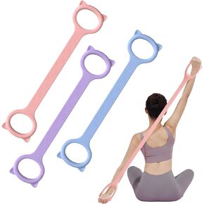 Figure 8 Resistance Bands, 8-Shaped Exercise Band for Women Arms Shoulder Back Legs Stretching Pilates Yoga in Kuwait