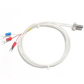 PT100 Type Thermal Resistor M3/M4/M5/M6/M8 Thread High Temperature Screw Probe Sensor 0.5m/1m/2m 1Pcs(PT100 M8 cable0.5m) in Kuwait