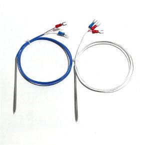 K/PT100 Type Probe Φ3x100mm Thermocouple Temperature Test Line for Industrial 1Pcs(K Length10m) in Kuwait