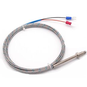 K/E/J-Type PT100 Type M6 Thread Thermocouple WRNT-02 Copper Screw Probe Temperature Sensor 1Pcs(M6 PT100 2m) in Kuwait