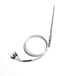 1M PT100 Type WZPK-191 Thermal Resistance Three-core Temperature Sensor Bendable Probe 100-300mm 1Pcs(Probe 3x150mm) in Kuwait