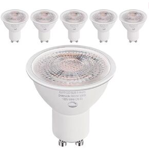 6-Pack GU10 LED Bulbs Dimmable,6W (50W Equivalent), 3000K Soft White 582 Lumens, Perfect for Recessed Lighting, Track Lighting, Accent Lights(Not for Candle Warmers) in Kuwait