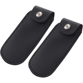 2 Pieces Harmonica Storage Box Case Bag Pu Harmonicas Cases Box Bag Sleeve Pouch Holder Organizer 10 Hole Harmonica Carrying Case Bags, Black in Kuwait