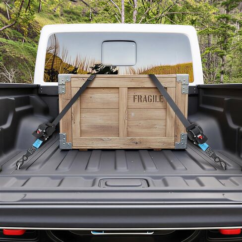 ANLULOAD Retractable Ratchet Strap(2in x 6ft),E Buckle Retractable Tie Down Strap for Motorcycles, Boats,Atvs,Utvs.WLL1,653Lbs,BS:3,306Lbs(2 Pack) in Kuwait