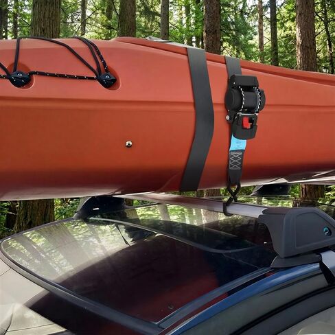 ANLULOAD Retractable Ratchet Strap(2in x 6ft),E Buckle Retractable Tie Down Strap for Motorcycles, Boats,Atvs,Utvs.WLL1,653Lbs,BS:3,306Lbs(2 Pack) in Kuwait