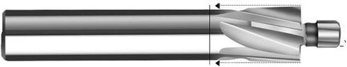 White Steel Countersunk Head Drill Straight Shank Flat Full Grinding Spot Facer Drilling Bit Tools M3M8M12M16(M4) in Saudi Arabia