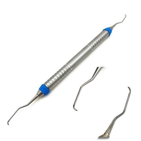 Dental Mini Type Gracey curettes with Japanese Stainless Steel Tip Periodontal Scaler High Quality Nonslip Handle (1 pc mini 11-12) in Saudi Arabia