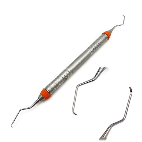 Dental Mini Type Gracey curettes with Japanese Stainless Steel Tip Periodontal Scaler High Quality Nonslip Handle (1 pc mini 11-12) in Saudi Arabia