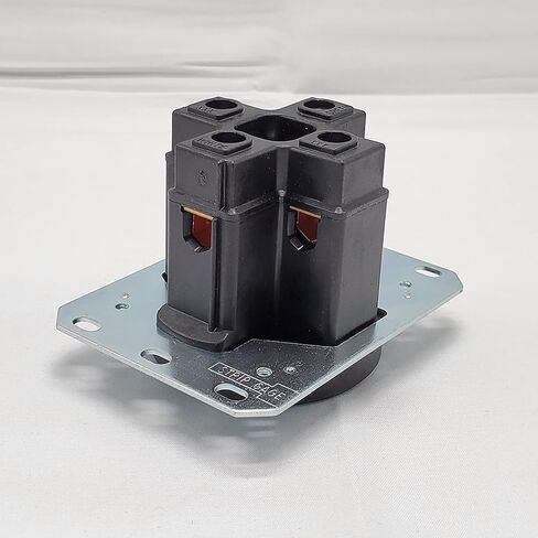 9450FR Industrial Grade 50 Amp NEMA 14-50 Receptacle Made in USA Single Flush 3 Pole 4 Wire Grounding 125/250V Black in Saudi Arabia