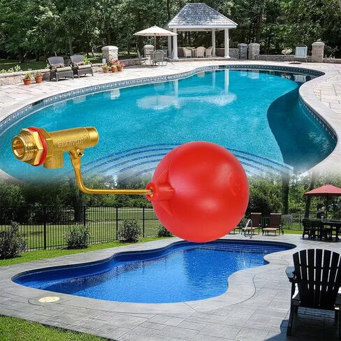 3/8" Auto-Fill Float Valve – 125 PSI,Heavy-Duty Brass Water Level Controller for In-Ground Pools, Pond, Spa & Stock Tank in Saudi Arabia