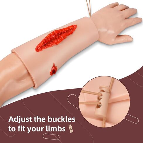 Wearable Wound Packing Trainer, Laceration and Bullet Wound Packing Simulator for Medical Education, Wound Dressing Training Model in Kuwait