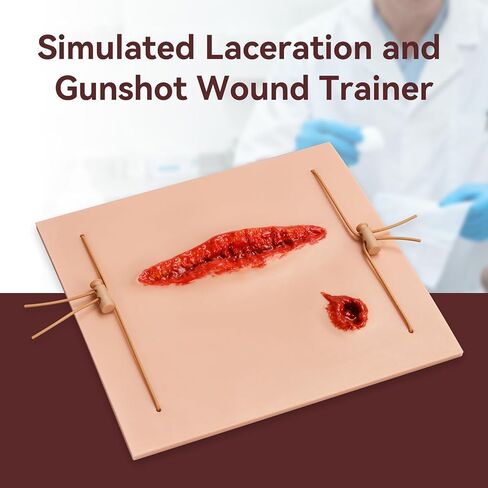 Wearable Wound Packing Trainer, Laceration and Bullet Wound Packing Simulator for Medical Education, Wound Dressing Training Model in Kuwait
