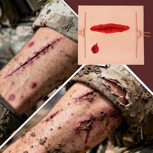 Wearable Wound Packing Trainer, Laceration and Bullet Wound Packing Simulator for Medical Education, Wound Dressing Training Model in Kuwait