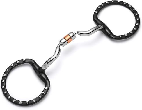 Eggbutt Low Port كبسولة فضية منقط Snaffle Bit in Saudi Arabia
