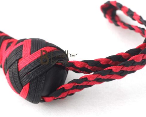 12 Foot 12 Strands Bullwhip para Cord Nylon Bull Whip Red Black Indiana Jones Style (12) in Kuwait
