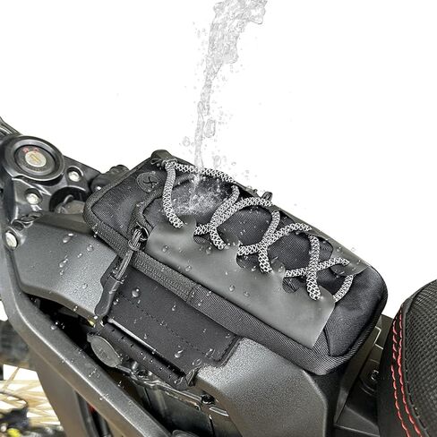 Sur Ron Tool Front Frame Bag Sur Ron Bag Storage Bag Electric Motorcycle Waterproof Wear-Resistant Reflective Design For Surron S/X Light bee S/X Segway X160/X260-Black in Kuwait
