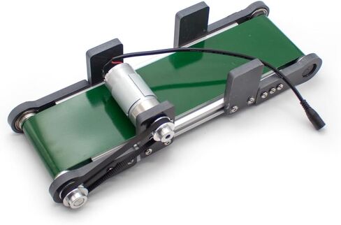 iDili Electric Desktop Conveyor Belt Speed Adjustable DIY Elevator Model Friction Experiment Device 0-116RPM 100x350MM in Saudi Arabia