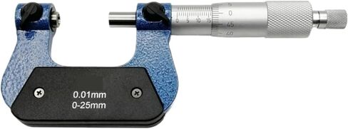 Screw Thread Micrometer 0-25mm 25-50mm with 10PCS Anvils 50-75mm 75-100mm Outside Micrometer 0.01mm(75-100mm Anvils) in Saudi Arabia