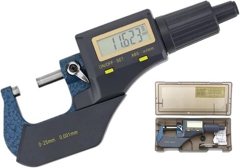 0-25mm External Micrometer Digital Micrometer Measuring Tools Micro Meter Gauges for Measurement Outside Micrometers Electronic in Saudi Arabia