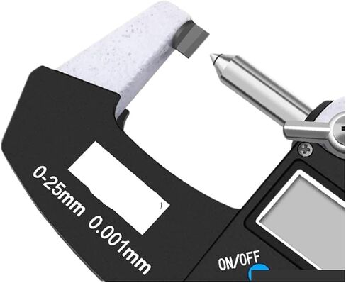 0-25mm 0.001mm Measurement Stainless Steel Blade tip Keyway Small Head Micrometer Micrometer Digital(G/r/e/en) in Saudi Arabia