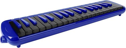 Qiilu Soprano Melodica 37 مفتاح آلة موسيقية للرياح مناسبة للمبتدئين حقيبة التدريب F37s بيانو هوائي محمول (أزرق) in Saudi Arabia