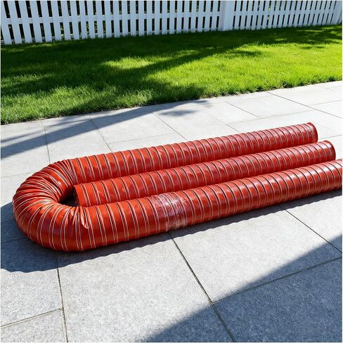 13FT Flexible Red Silicone Air Duct Hose for High Temperature, Ideal for Auto Shop, Dryer, Power Generator & AC Exhaust Systems (76mm) in Saudi Arabia