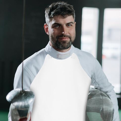 PRETYZOOM Fencing Chest Protector Breast Guard Double-Layer Professional Certified Breathable Portable Chest Protection Gear for Men Women and XL in Kuwait