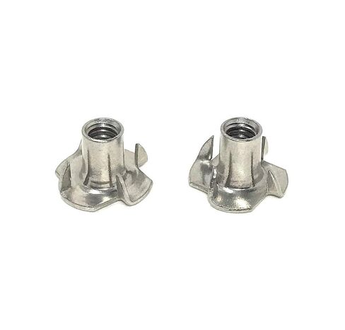 T-NUT Stainless Steel 1/4-20x7/16 4 Prong Tee Nuts (1/4-20 Thread 7/16 Barrel Length) 18-8 Stainless - (25) Pieces in Saudi Arabia