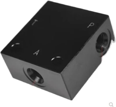 Two position three-way threaded plug-in electromagnetic directional valve block V08-3 oil circuit block valve seat(DHF08-230,220V) in Saudi Arabia
