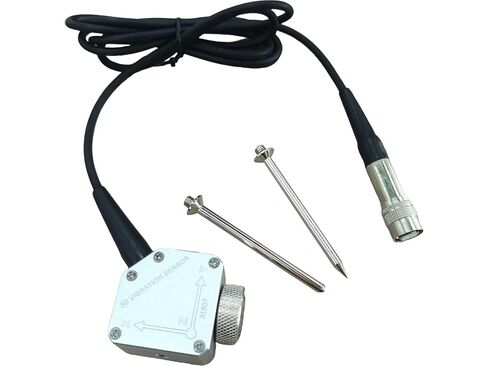 Digital Vibrometer 3D Vibration Meter with Piezoelectric Transducer Acceleration 0.1m/s²~400m/s² Velocity 0.01mm/s~400mm/s Displacement 0.001mm~4.0mm for Machinery Motor Vibration Testing in Kuwait