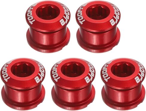 HARFINGTON Single Chain Ring Bolts Aluminum Alloy Bicycle Crankset Nuts Chainwheel Screws for Road Bike Mountain Bike in Saudi Arabia