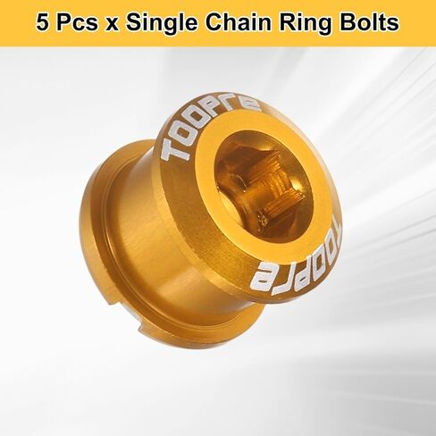 HARFINGTON Single Chain Ring Bolts Aluminum Alloy Bicycle Crankset Nuts Chainwheel Screws for Road Bike Mountain Bike in Saudi Arabia