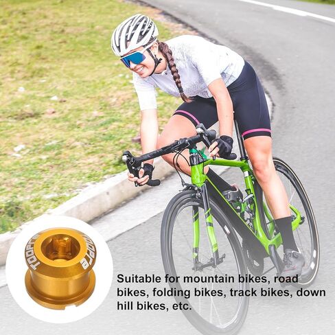 HARFINGTON Single Chain Ring Bolts Aluminum Alloy Bicycle Crankset Nuts Chainwheel Screws for Road Bike Mountain Bike in Saudi Arabia