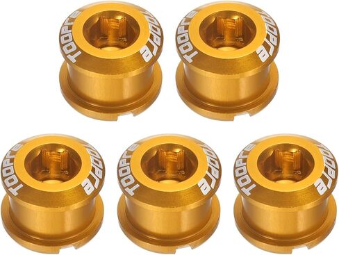 HARFINGTON Single Chain Ring Bolts Aluminum Alloy Bicycle Crankset Nuts Chainwheel Screws for Road Bike Mountain Bike in Saudi Arabia