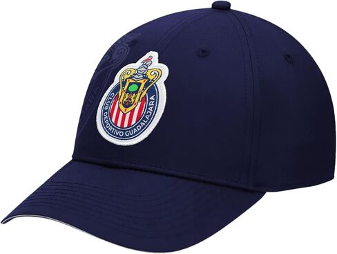 Icon Sports Compatible with Chivas De Guadalajara Official Soccer Cap - Navy w/Faded Big Logo in Saudi Arabia