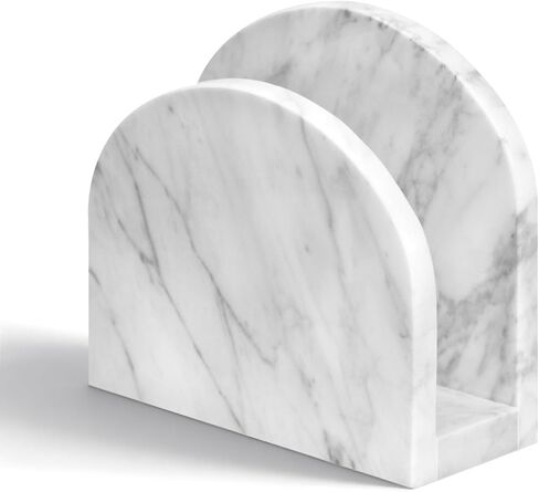 Marble Napkin Holder for Table, White Upright Napkin Holders for Paper, Standing Napkin Dispenser for Kitchen, Dining Room, Party Hotel, Cafe, Bar in Saudi Arabia