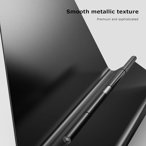 حامل مناديل معدني أسود صغير الحجم قابل للتعديل ذاتيًا للمناديل الورقية القياسية، تصميم قوي مثالي لأسطح المطبخ وطاولات الطعام وبارات الإفطار in Kuwait