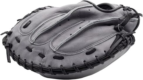 SSK Z5 Craftsman Baseball Catcher’s Mitt – 32.5" - 33" - 33.5" – Right & Left Hand Throw (Grey/Black, 33.5" - Left Hand Throw) in Saudi Arabia