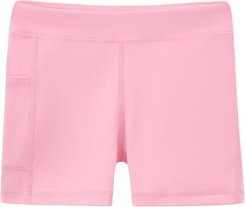 شورت رياضي للفتيات مع جيوب، شورت نشط للأطفال سريع الجفاف ومسامي للرقص واليوجا الرياضية in Kuwait