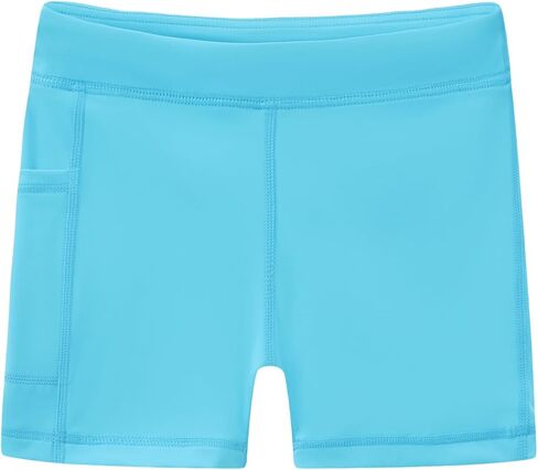 Girls' Athletic Shorts with Pockets, Quick-Dry Breathable Kids Active Shorts for Dance Yoga Sports in Saudi Arabia