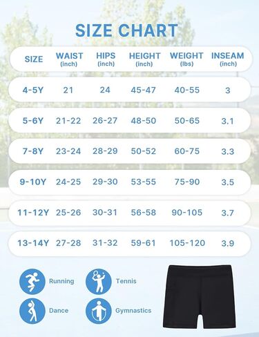 Girls' Athletic Shorts with Pockets, Quick-Dry Breathable Kids Active Shorts for Dance Yoga Sports in Saudi Arabia