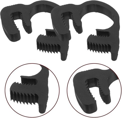 20pcs Adjustable Plastic Hose Clamps 9.1-10.2mm Double Locking Pipe Clips Heavy Duty Plumbing Tube Fitting Secure Grip Clamps for Industrial and Automotive Use in Saudi Arabia