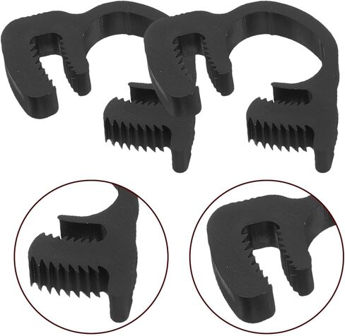 20pcs Plastic Tube Clamps 9.1-10.2mm Adjustable Quick-release Hose Clamps Heavy Duty Plastic Pipe Clips for Plumbing Automotive and Industrial Use in Kuwait