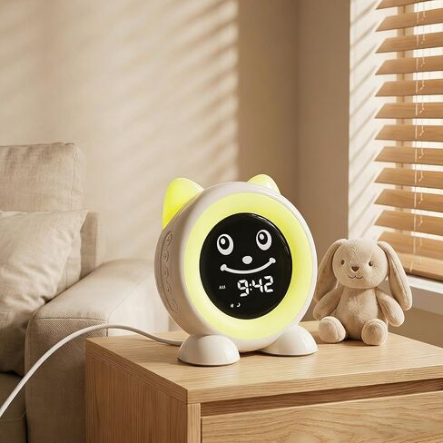 I·CODE OK to Wake Kids Alarm Clock,Toddler Sleep Training Clock with Night Light & Nap Timer,Gift for 2-10 Years Old Children Boys Girls in Kuwait