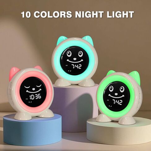 I·CODE OK to Wake Kids Alarm Clock,Toddler Sleep Training Clock with Night Light & Nap Timer,Gift for 2-10 Years Old Children Boys Girls in Kuwait