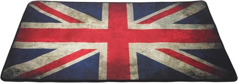 Non-Slip Drum Carpet Rug 80x120cm Vintage Union Jack Design Anti-Skid Soundproof Drum Mat and Musical Instruments Dust-Resistant Floor Rug for Concerts and Practice in Saudi Arabia