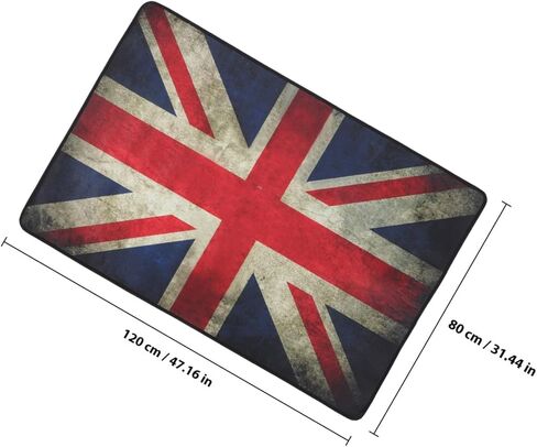 Vintage Union Jack Drum Rug Mat Non-Slip Acoustic Drum Carpet 80x120cm Soundproof Floor Mat and Studio Use in Saudi Arabia