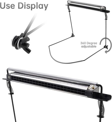 OriGlam Harmonica Holder, 24 Holes Mouth Organ Holder, Adjustable Harmonica Neck Stand Bracket, Harp Neck Brace, Wind Instrument Accessories, Hands-Free During Performance (24 Holes Black) in Kuwait